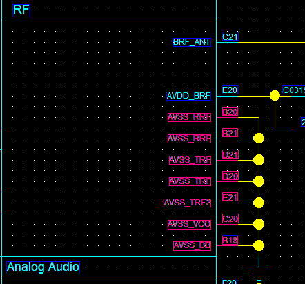 RF Circuit Ground Signal Schematic