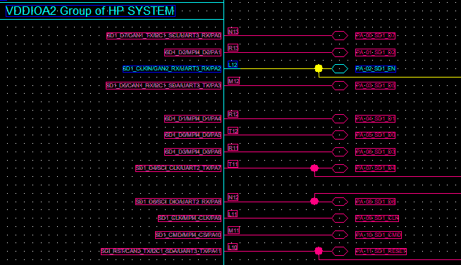 SDIO1 Interface Circuit Diagram