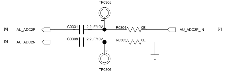 Single-Ended Analog Audio Input Circuit Diagram