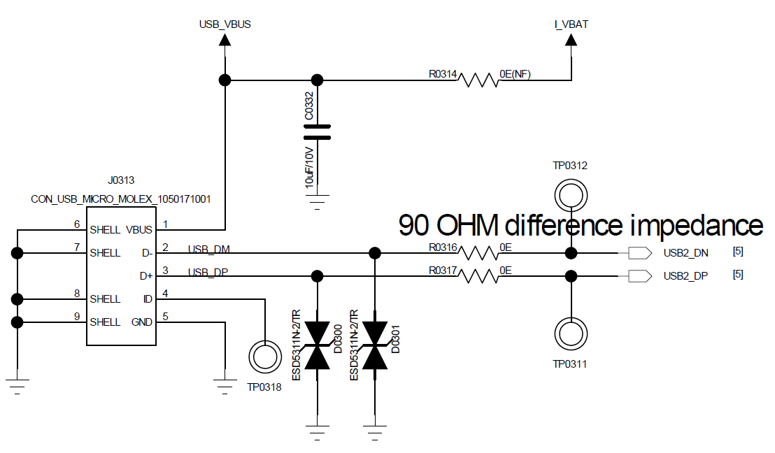 USB Interface Circuit Diagram