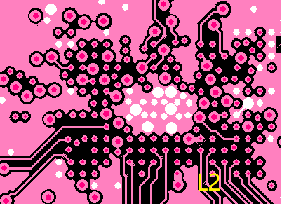 Ground Signals on the Second Layer Under the Chip