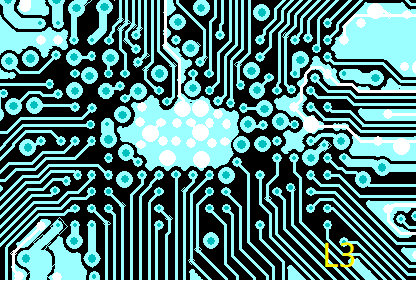 Ground Signals on the Third Layer Under the Chip
