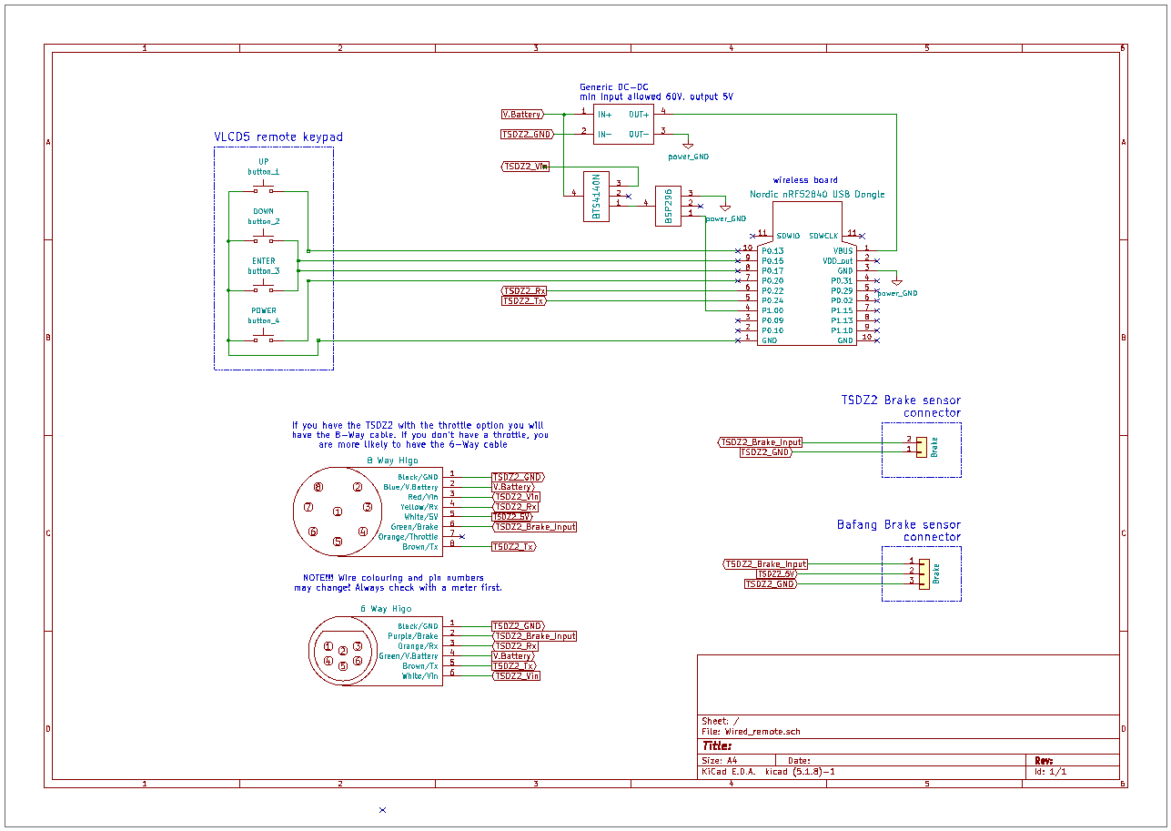 TSDZ2 EBike wireless standard (like 
