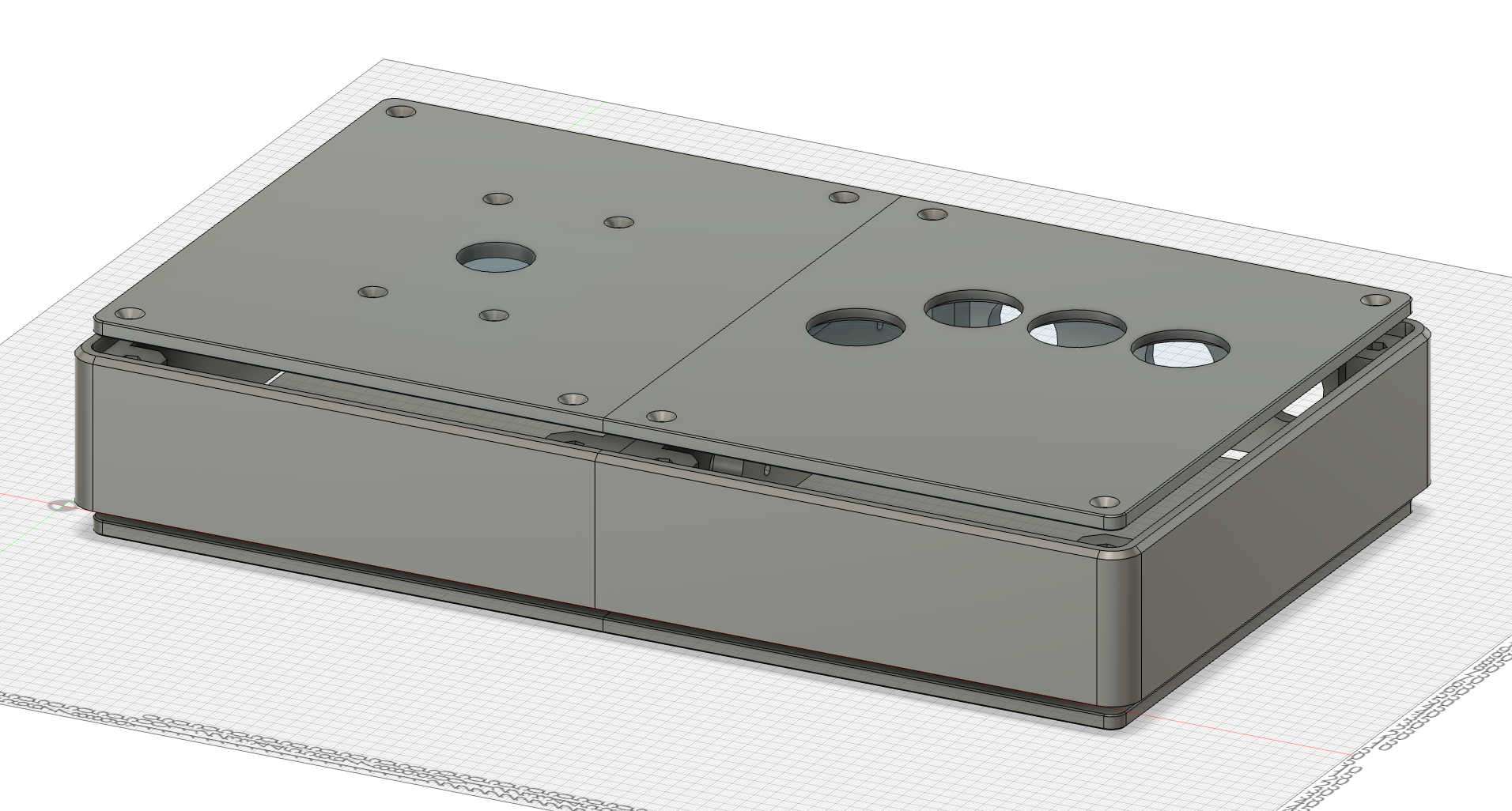 3D Printable Fightstick Case - 3D Render