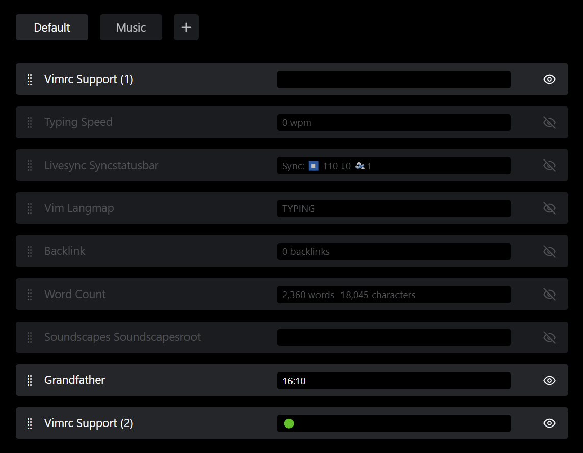 Plugin Settings