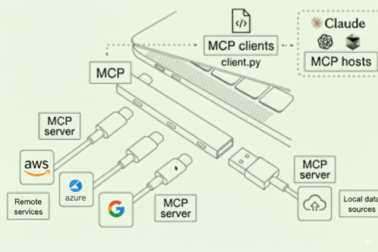 MCP Architecture - Hub & Spoke Model