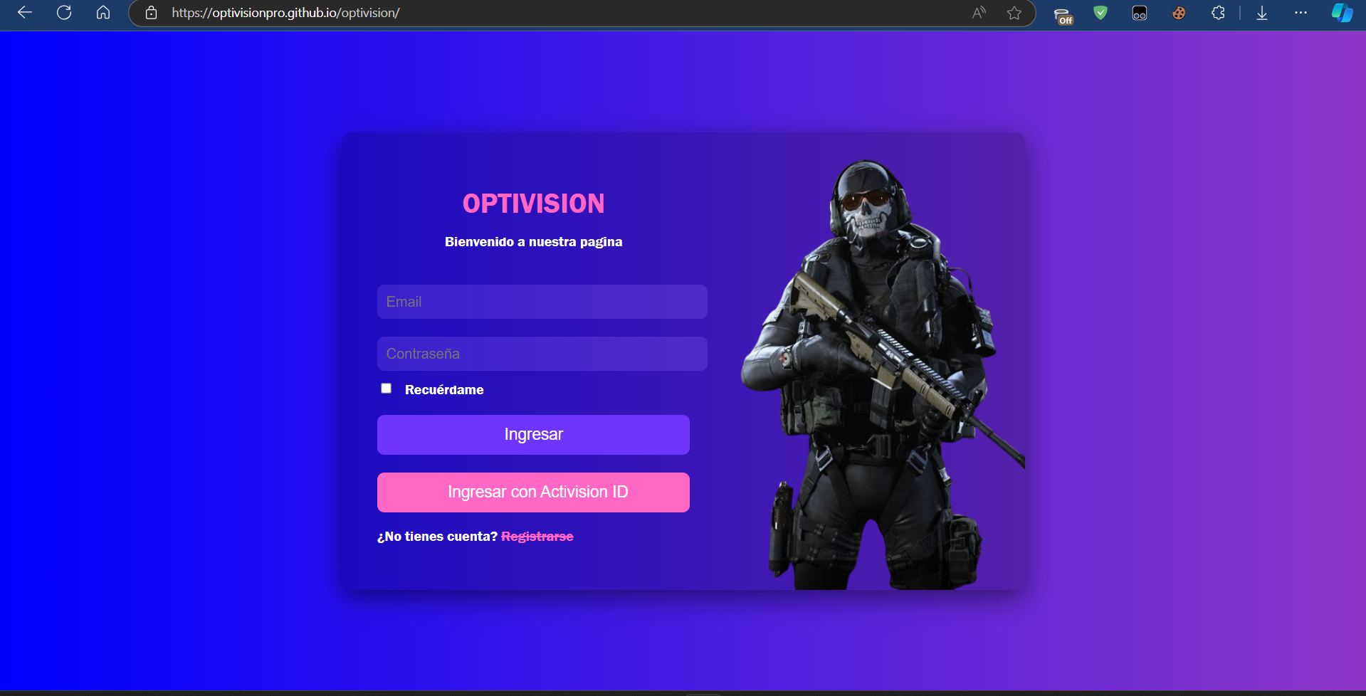 Página Web en Desarrollo