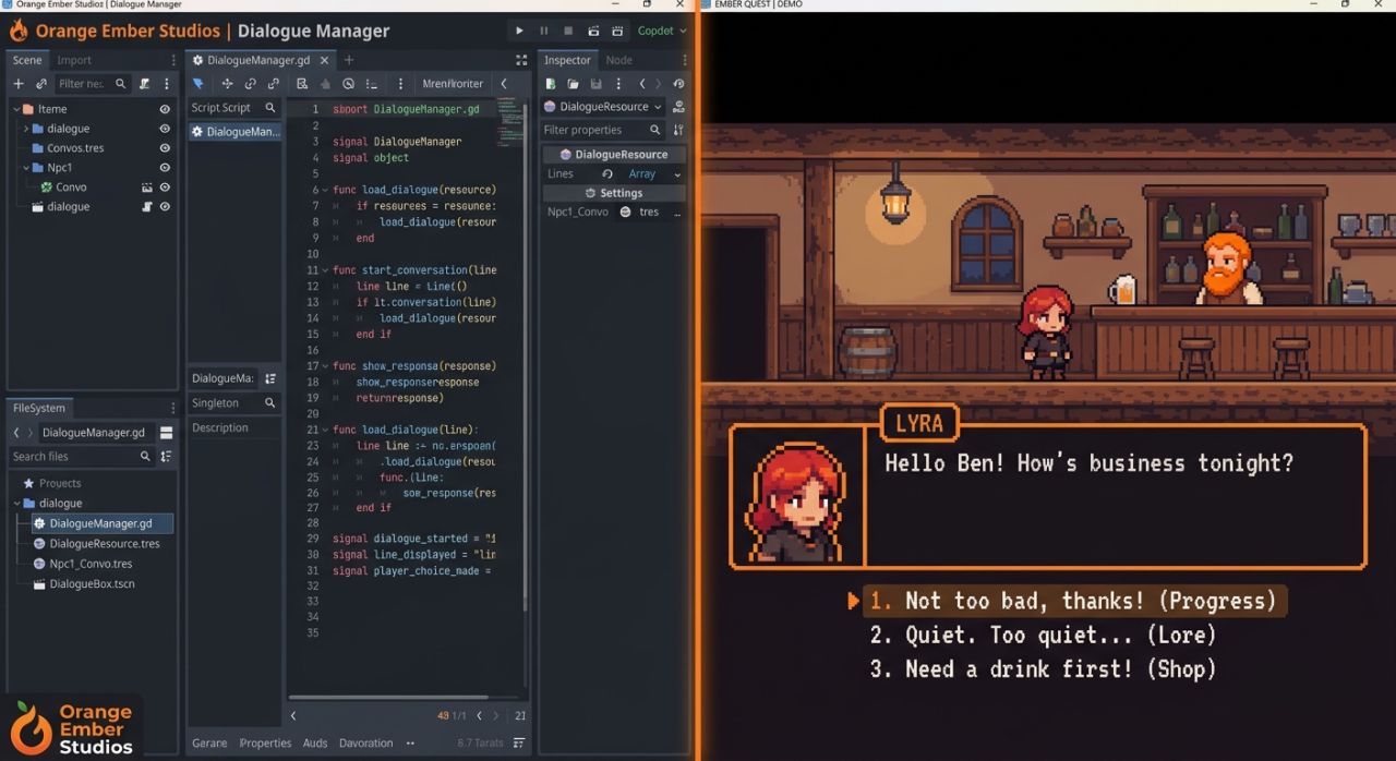 A Reusable Dialogue System in Godot