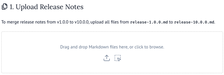 TiDocs: Upload release notes