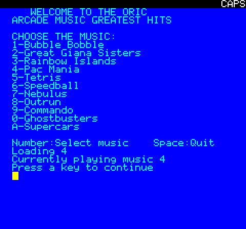 Screenshot of the Keyboard Matrix sample code