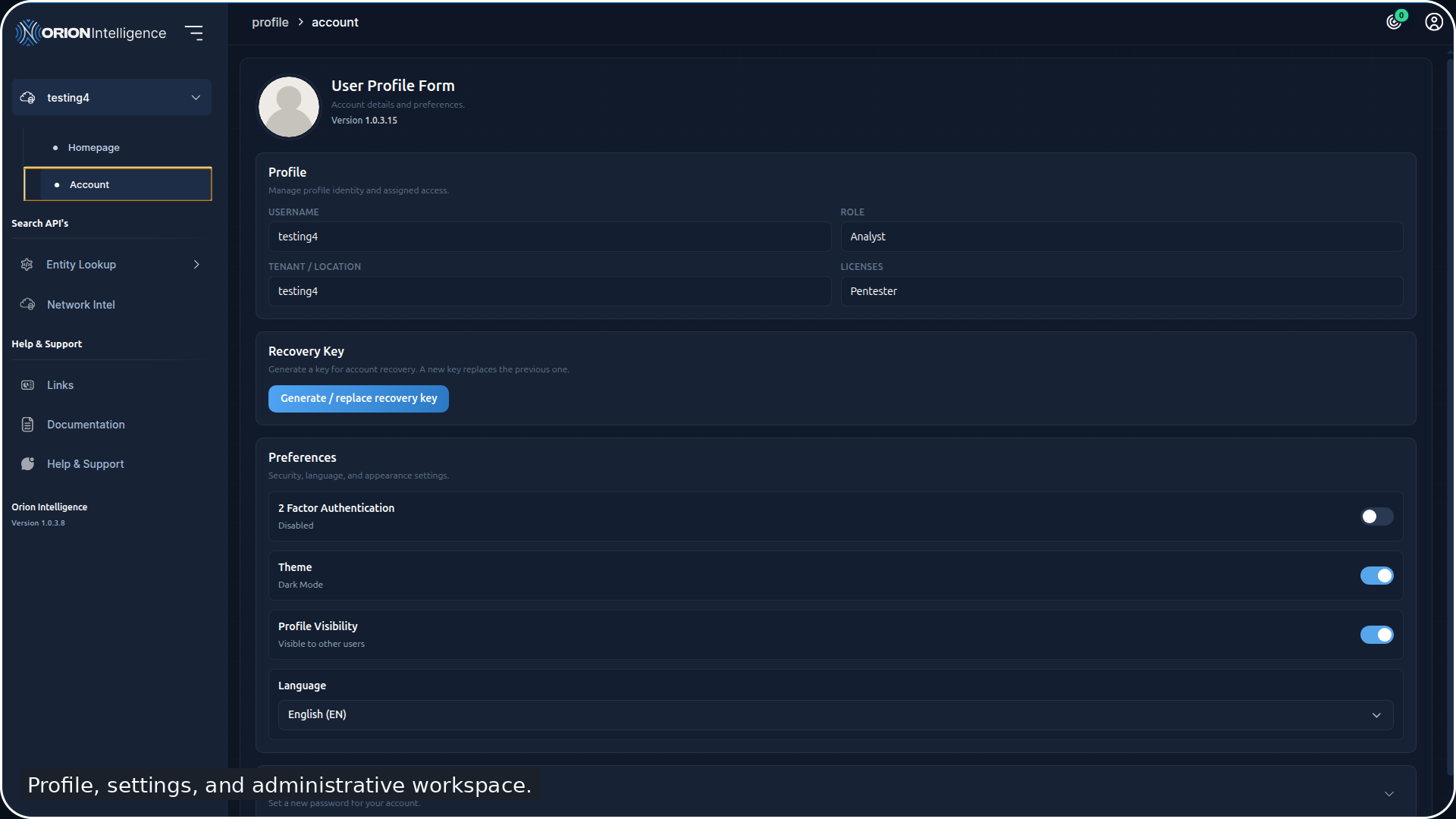 Account Settings