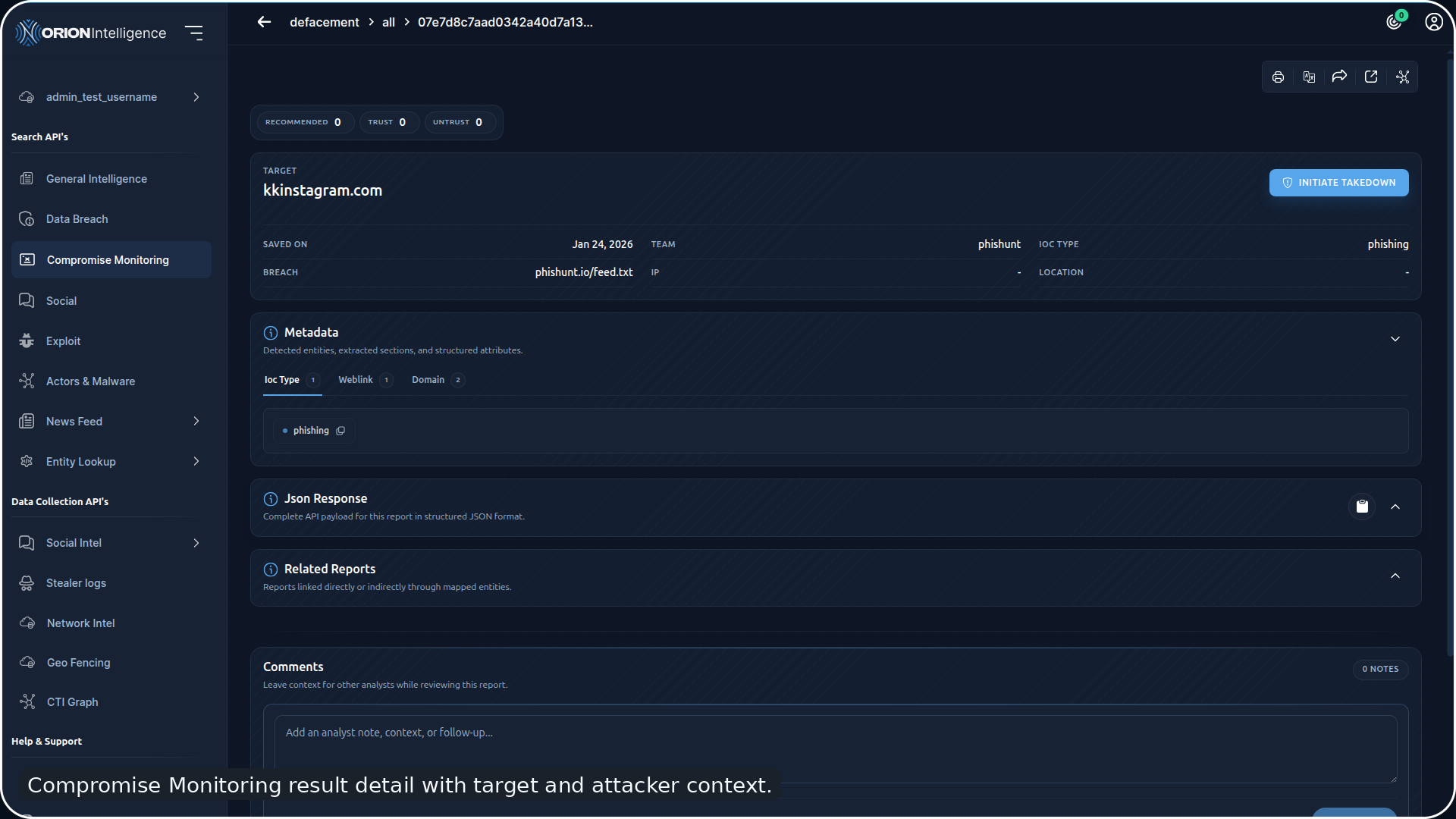 Defacement Report