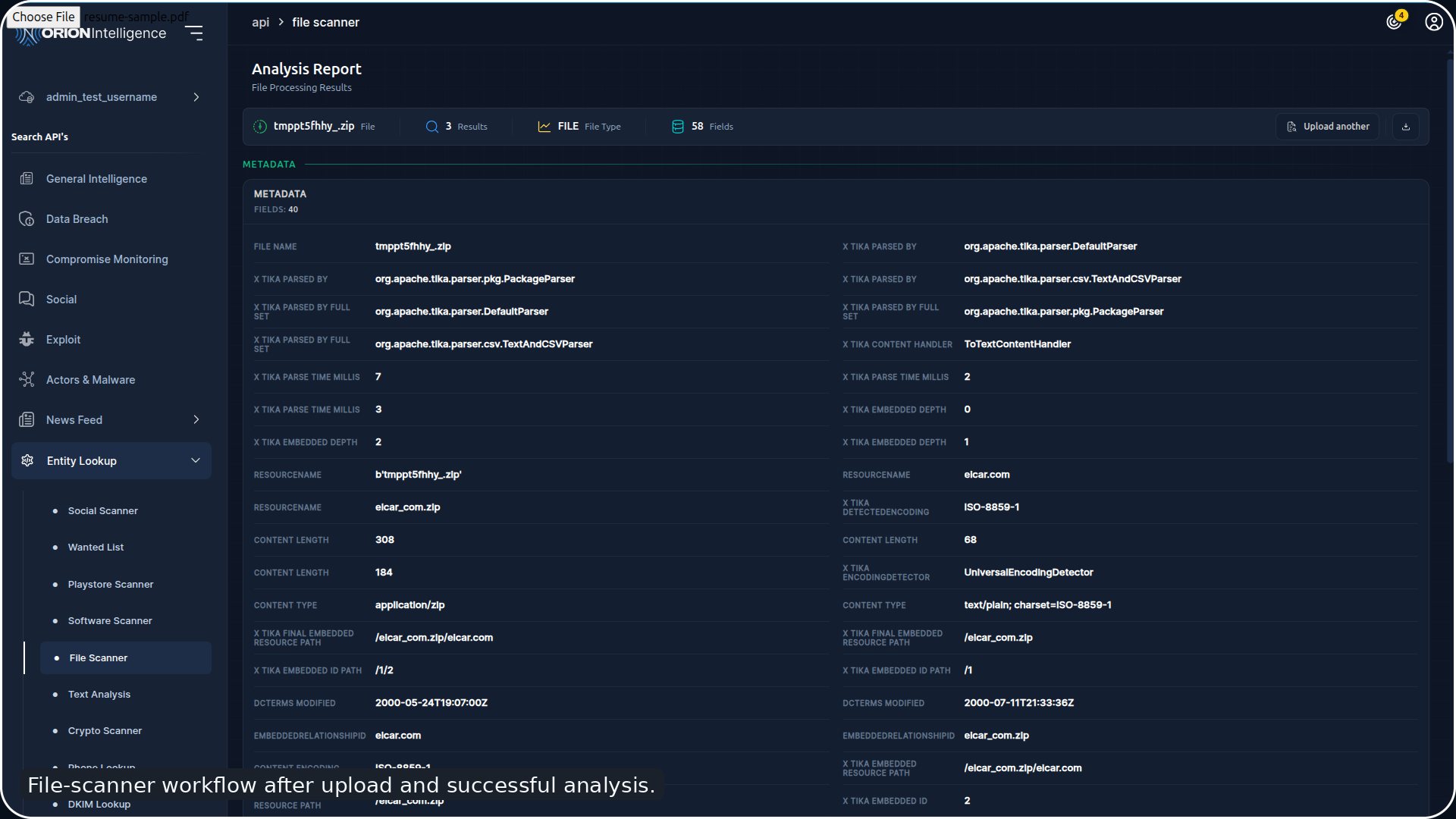 File Scanner Report
