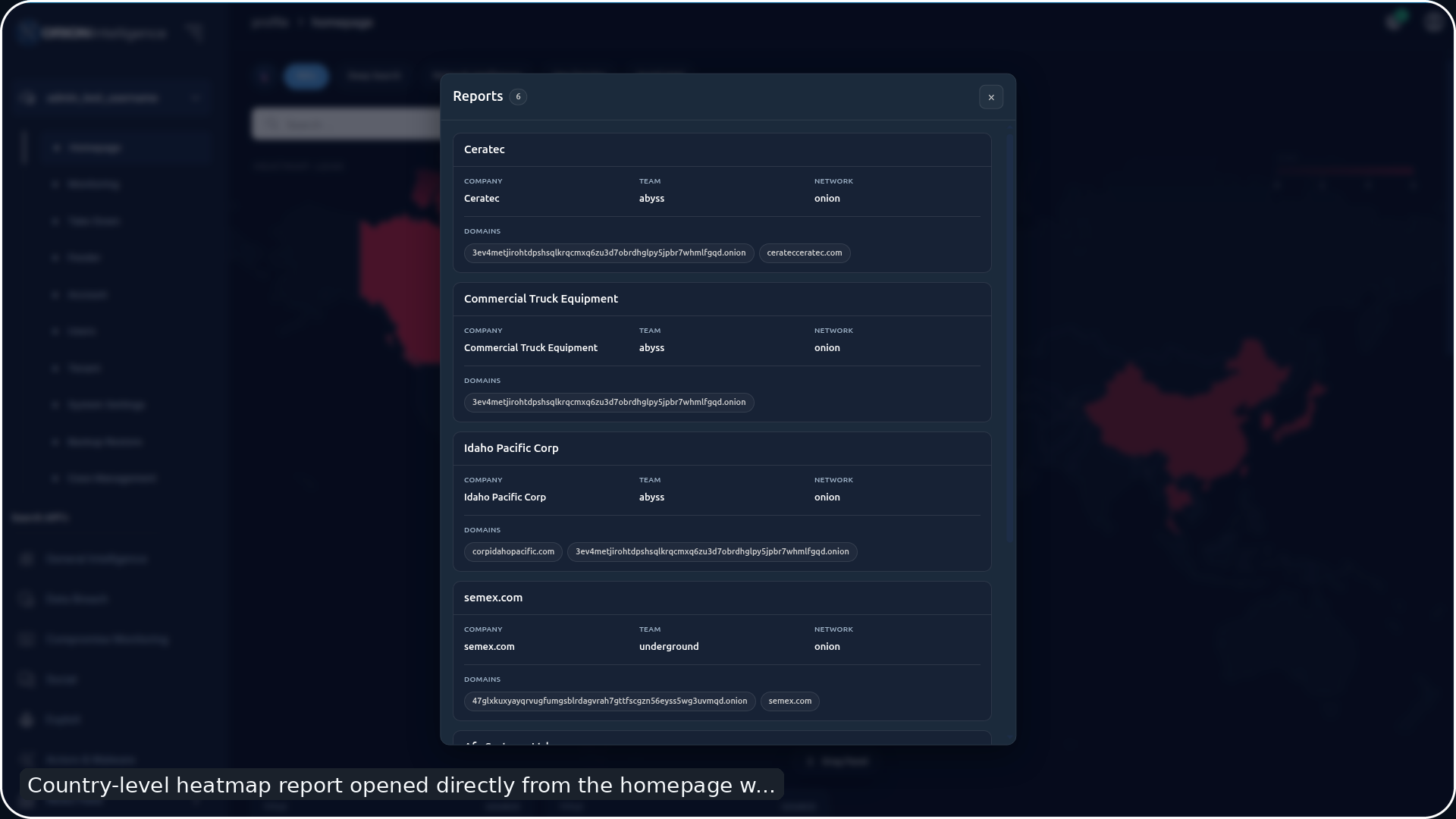 Heatmap Report