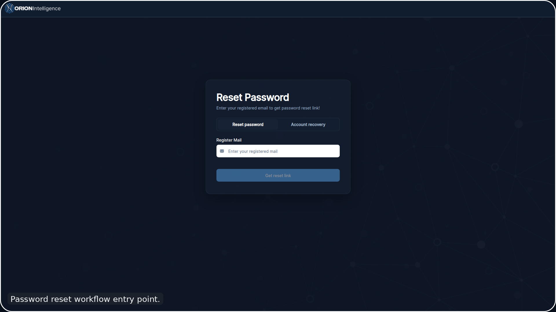 Password Reset