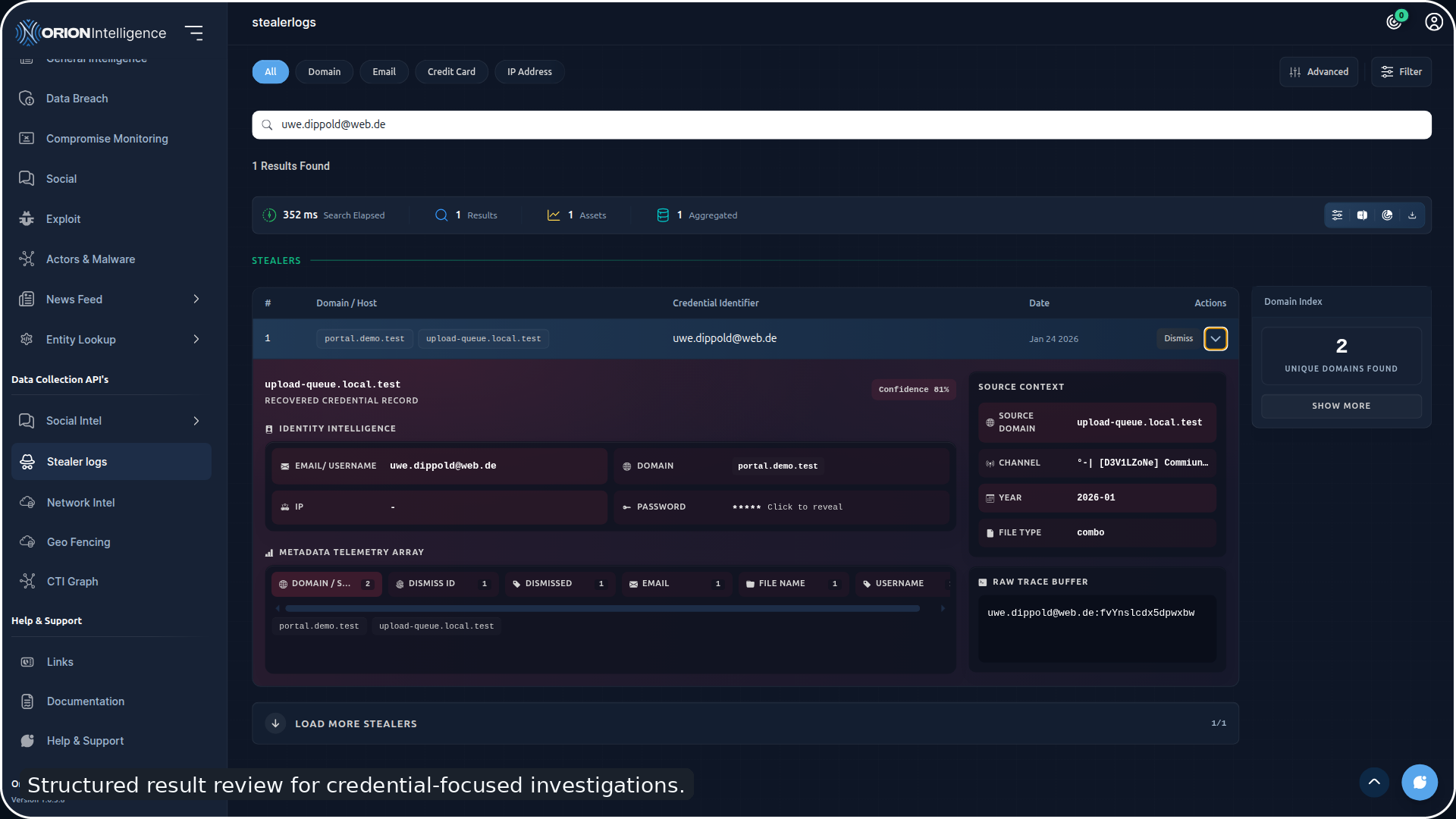 Stealer Logs Results