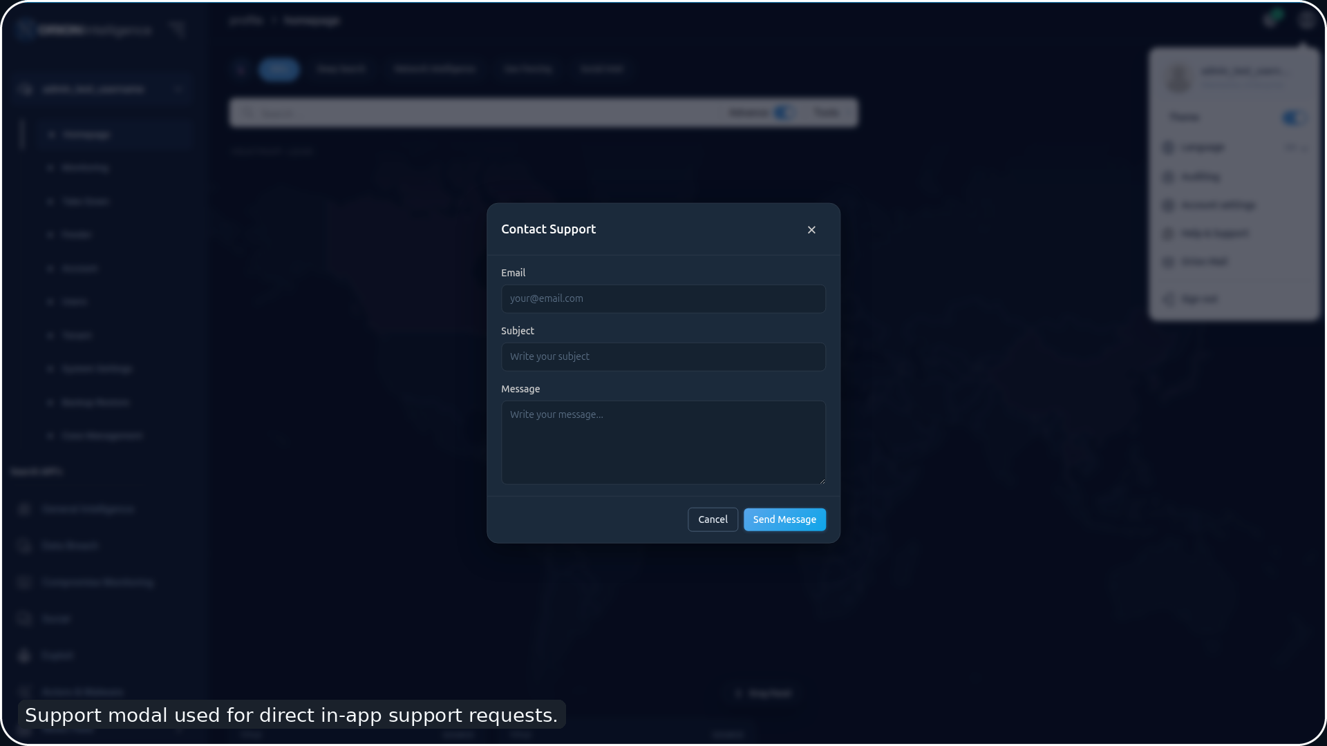 Support Modal