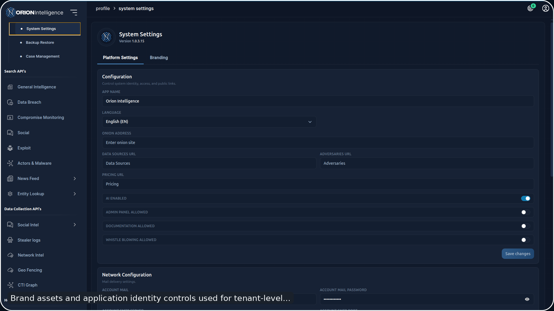 System Settings