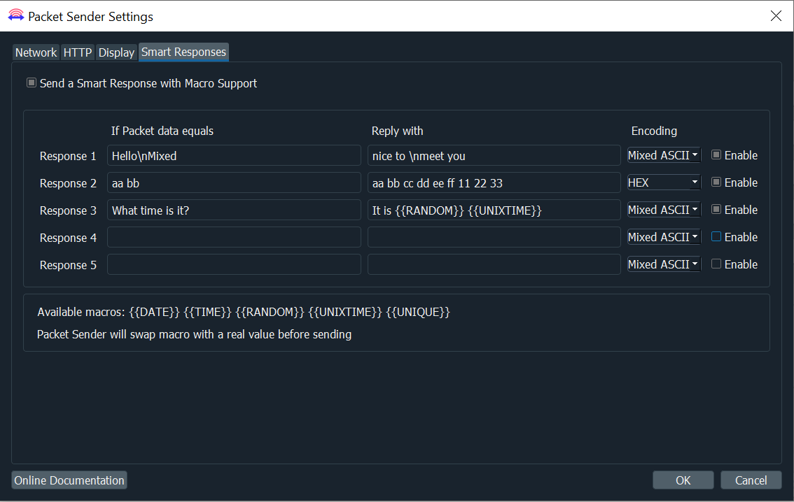 Packet Sender Direct TCP