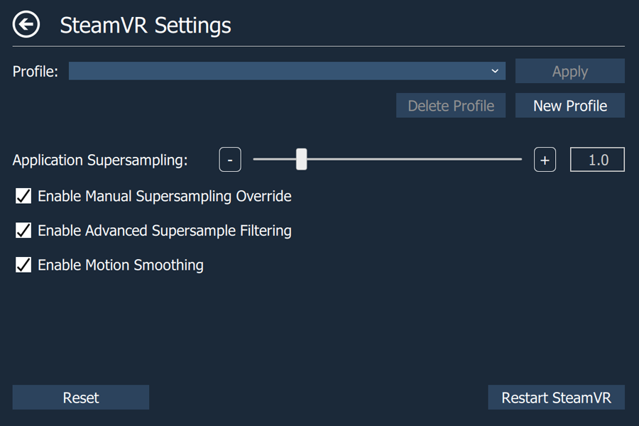 SteamVR Page