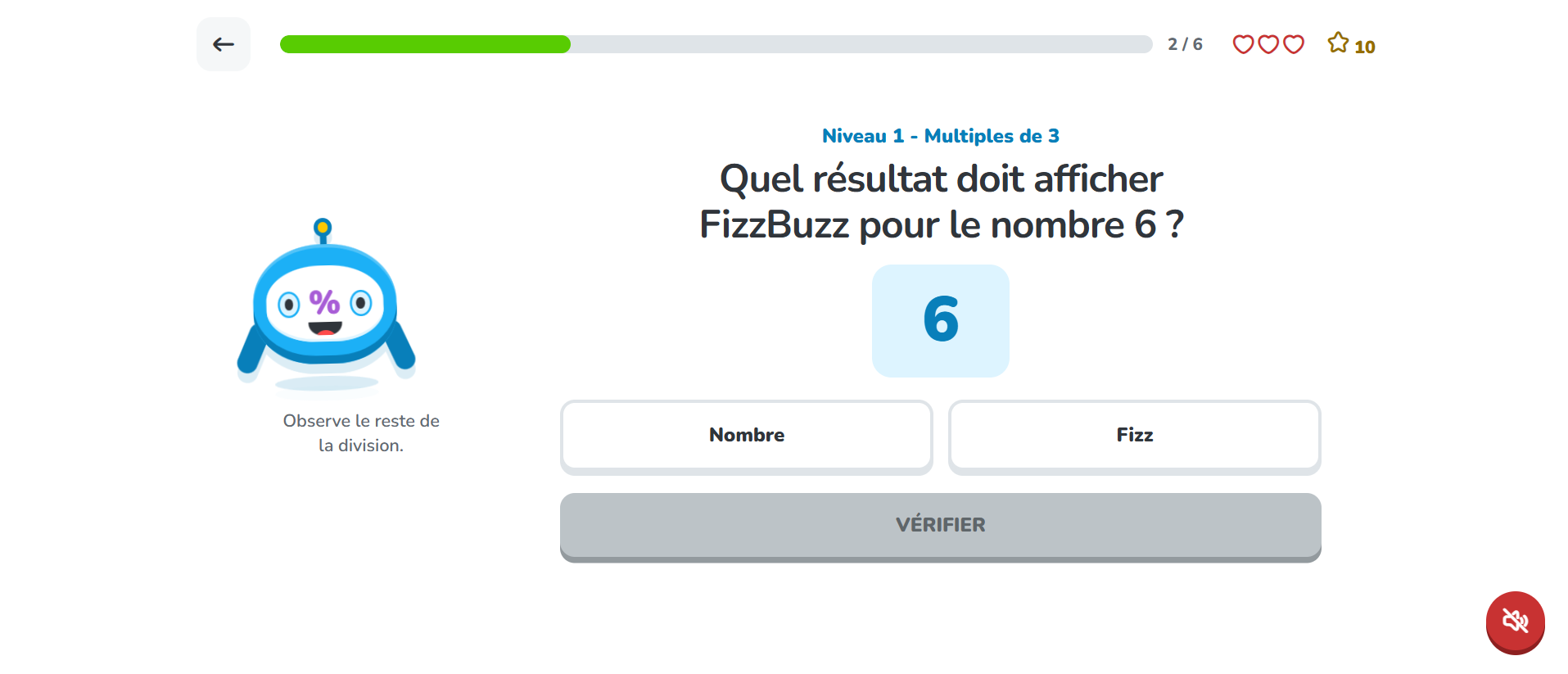 Quiz FizzBuzz avec la mascotte Modulo