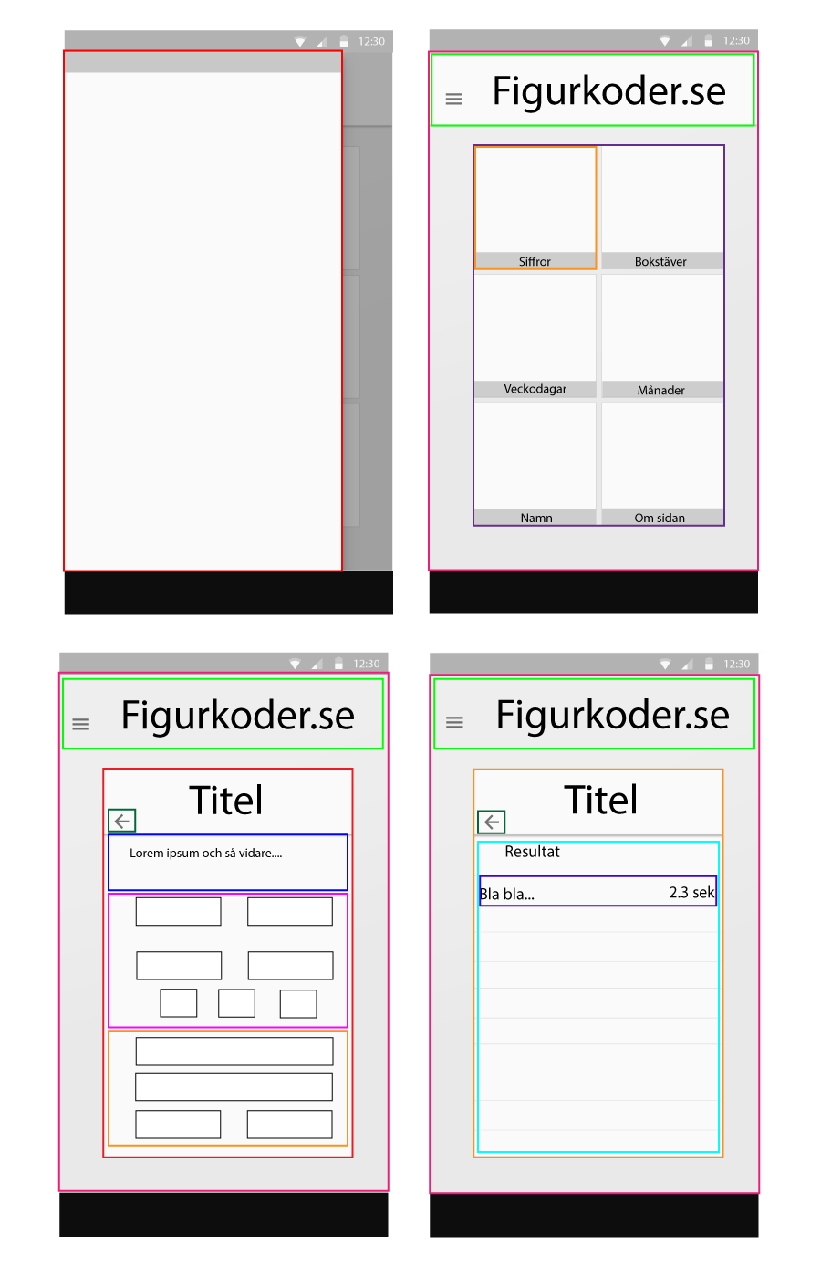 React Components Of The App