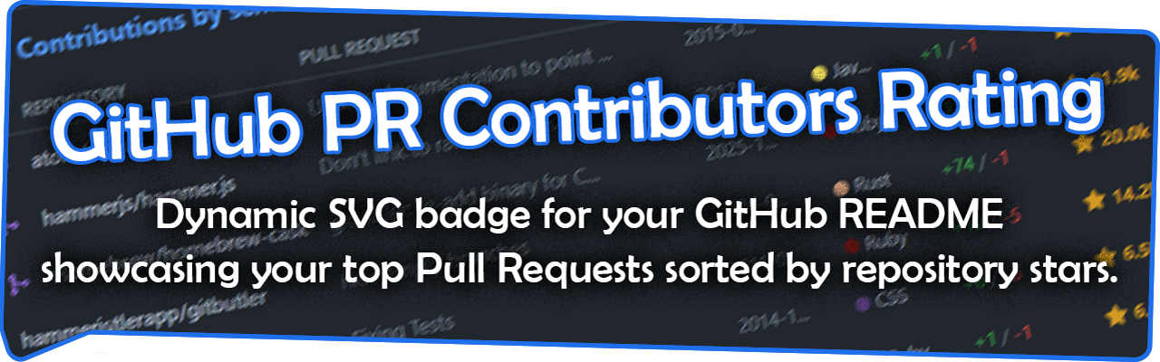 readme pr contributors rating