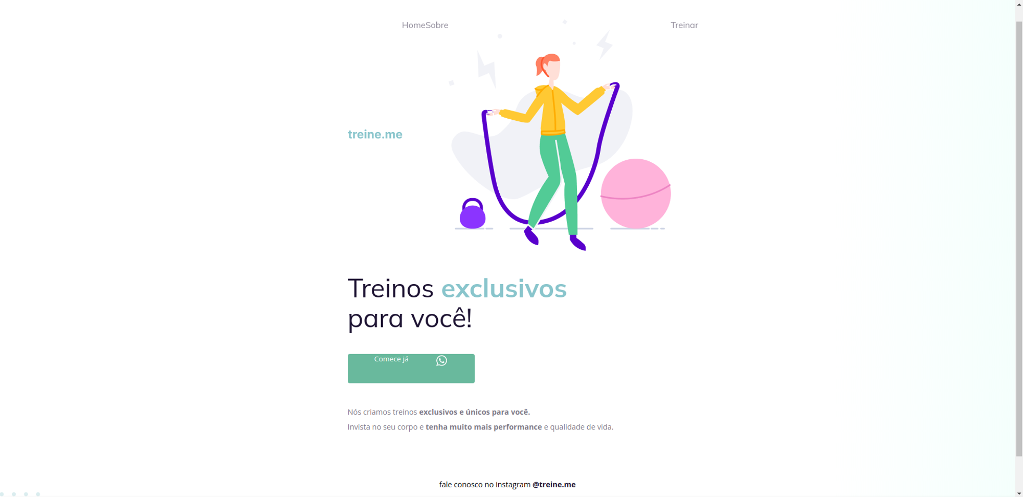 Site com o código errado