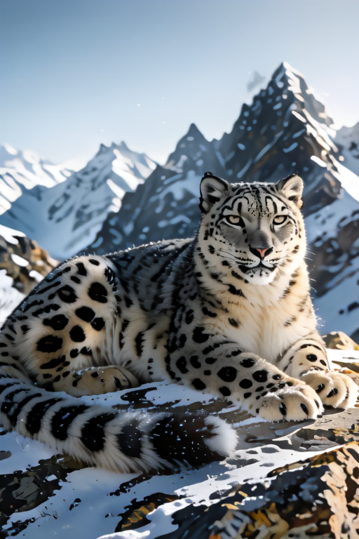 Krea 2 Turbo 13B, Snow Leopard