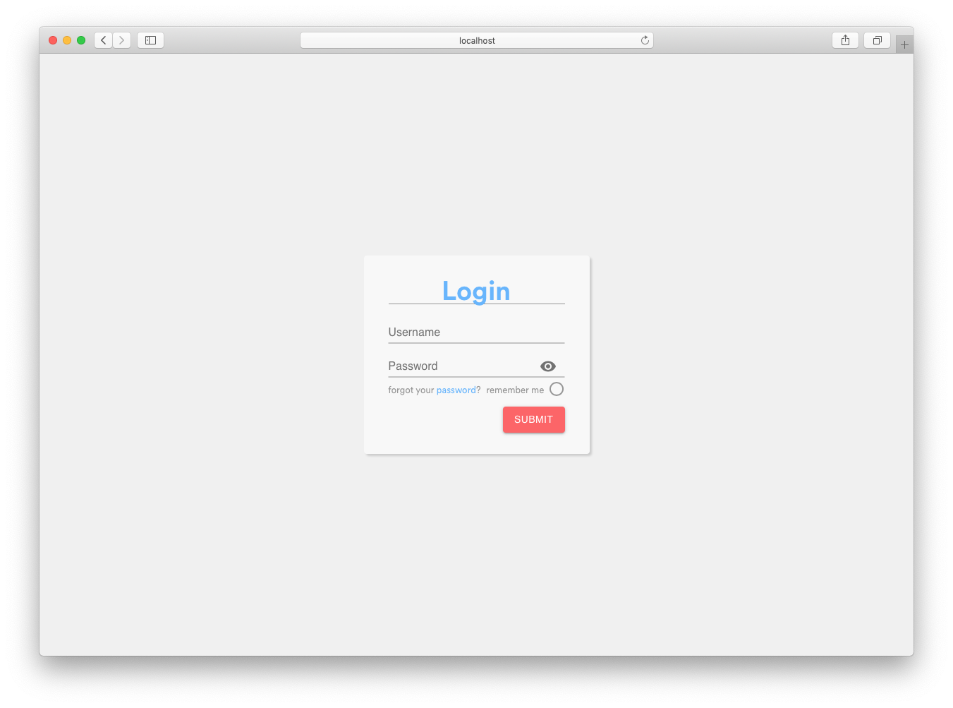 Login Screen