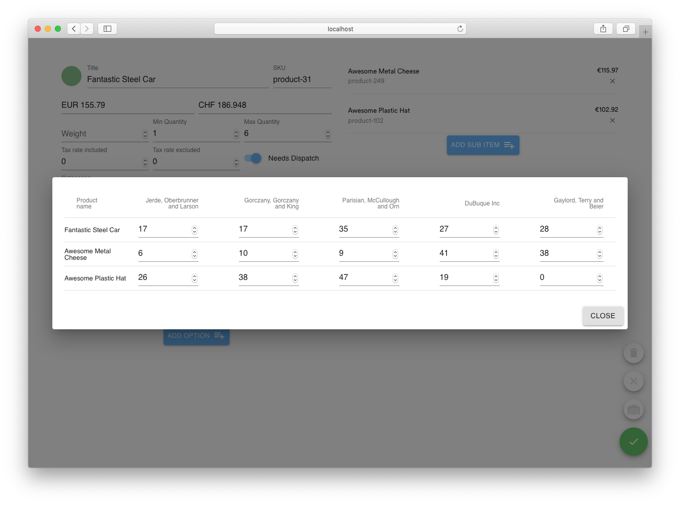 Dashboard Screen