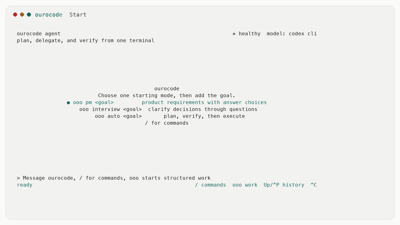 Ourocode TUI demo