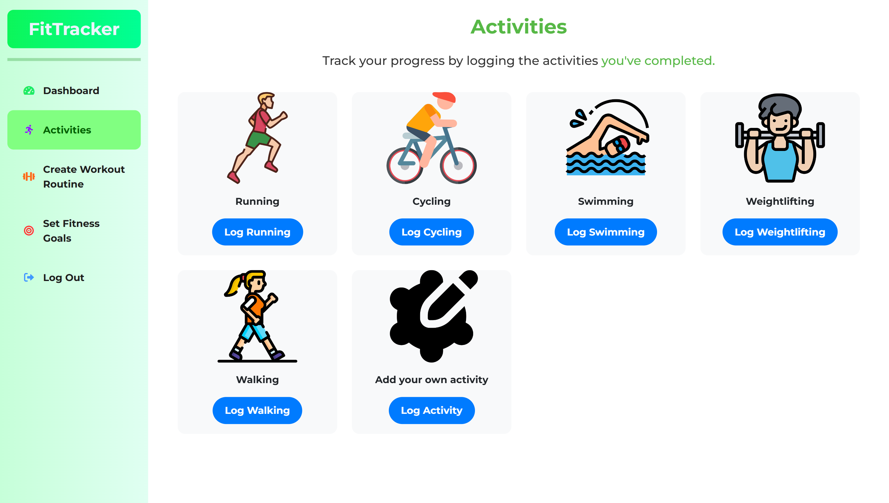 Activities Page