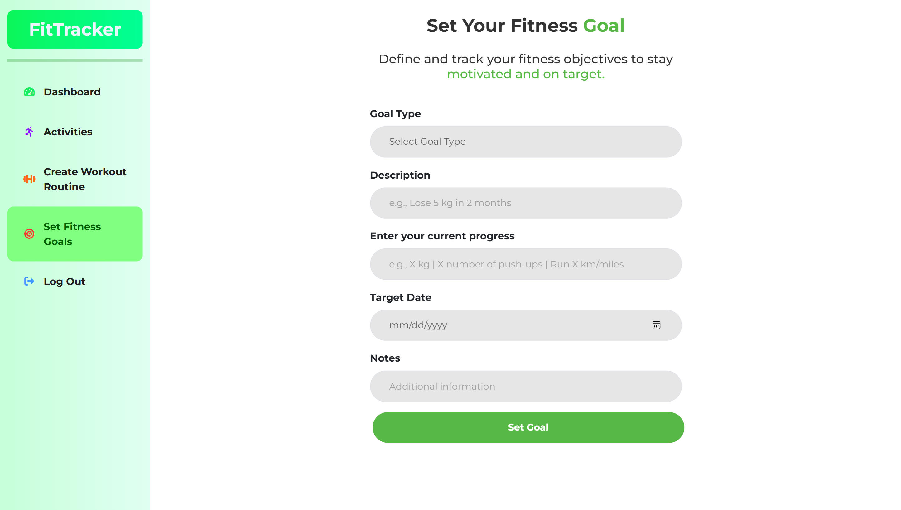 Goal Interface