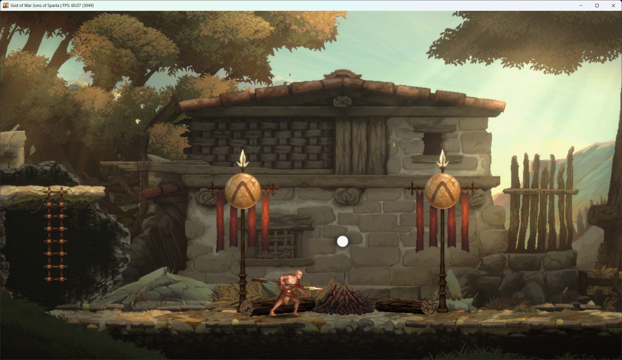 God of War: Sons of Sparta running on Windows at 60 FPS