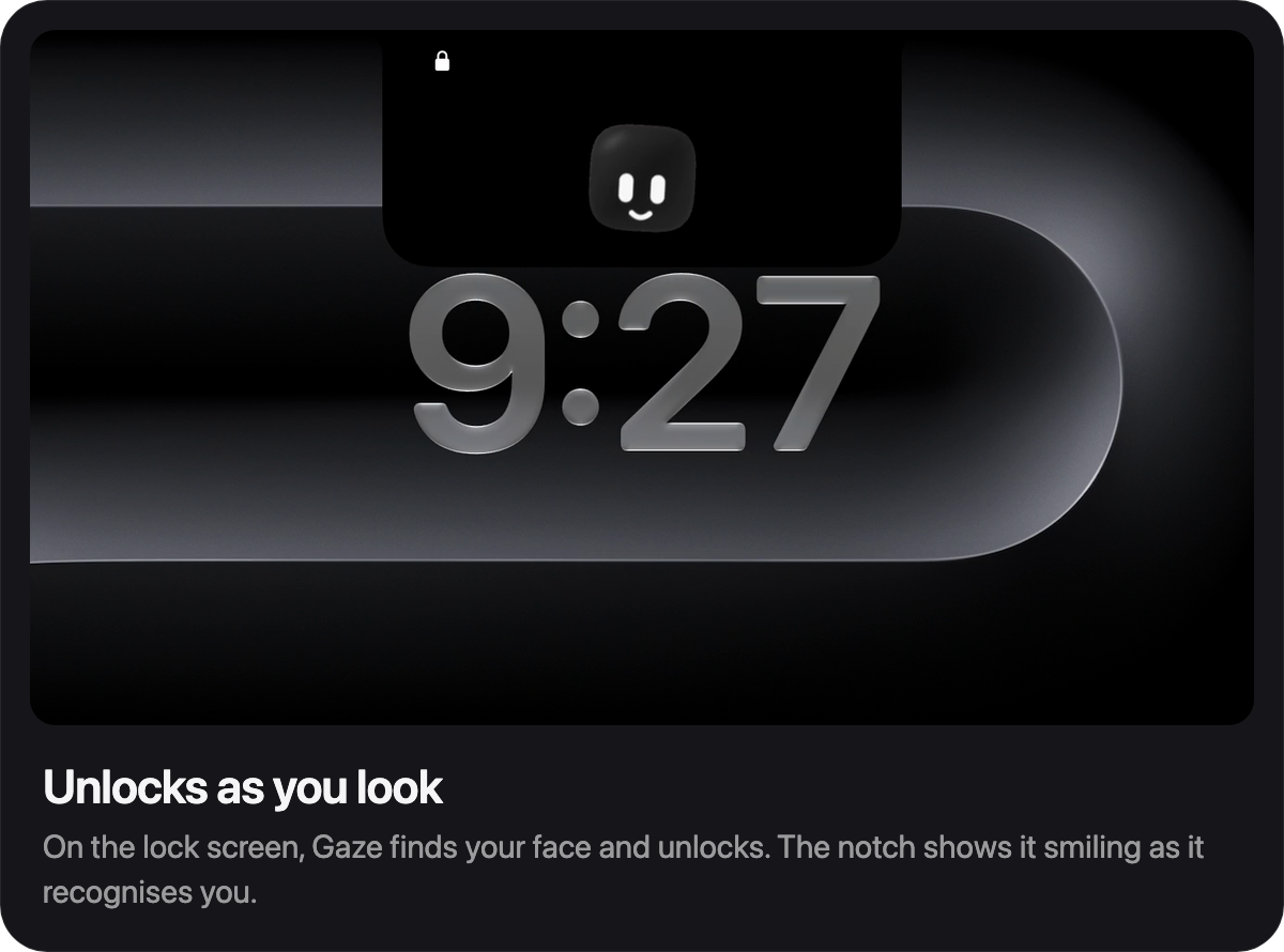 Unlocks as you look