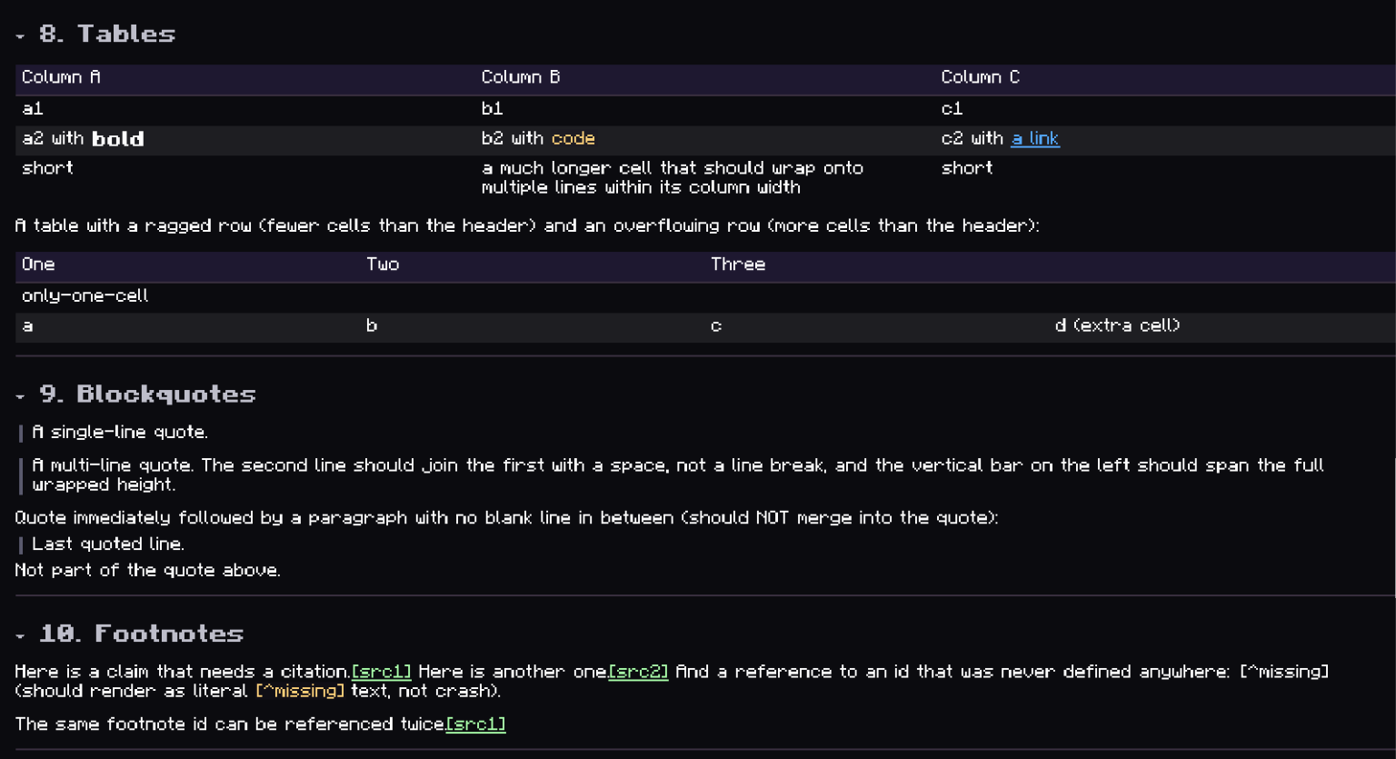 Markdown Example 5