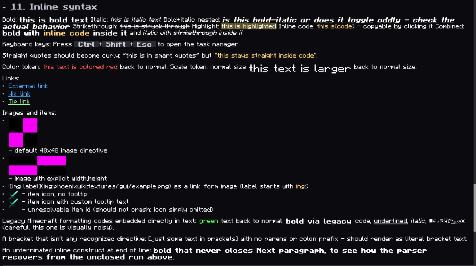 Markdown Example 6