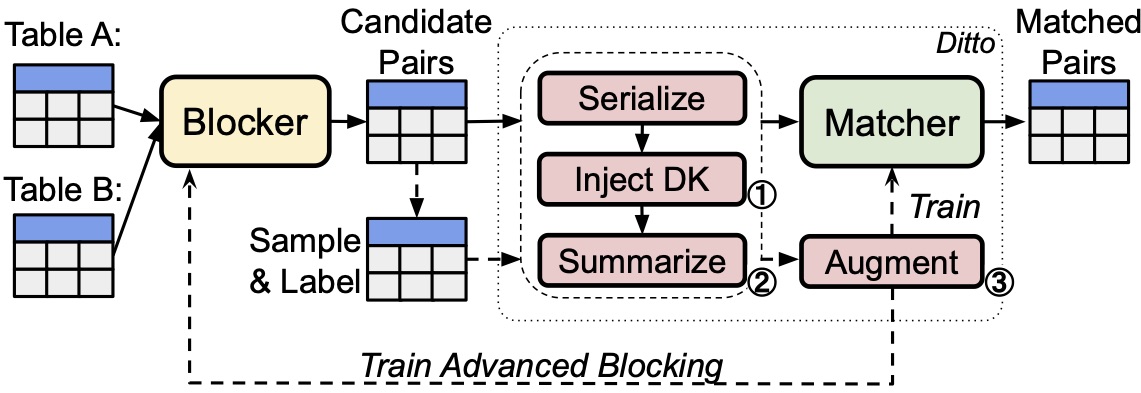 The EM pipeline of Ditto.