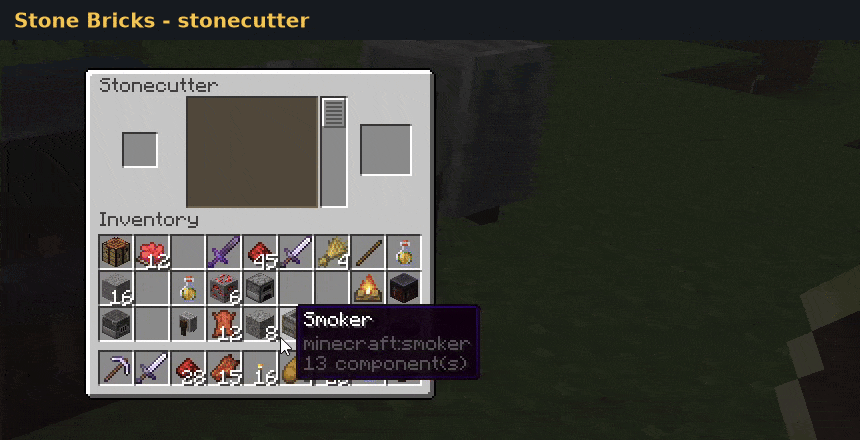 Stone bricks stonecutter