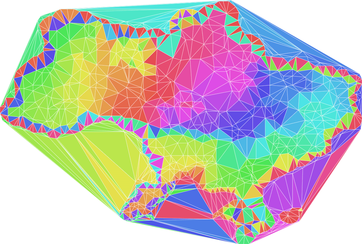 Delaunay triangulation example