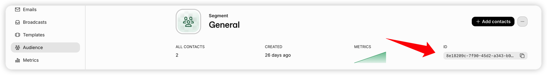 Resend Audience ID