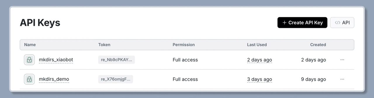 Resend API Key