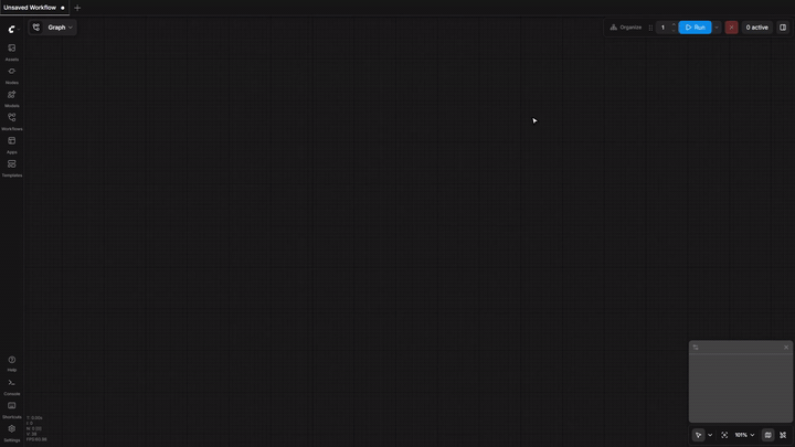 ComfyUI Command Palette demo