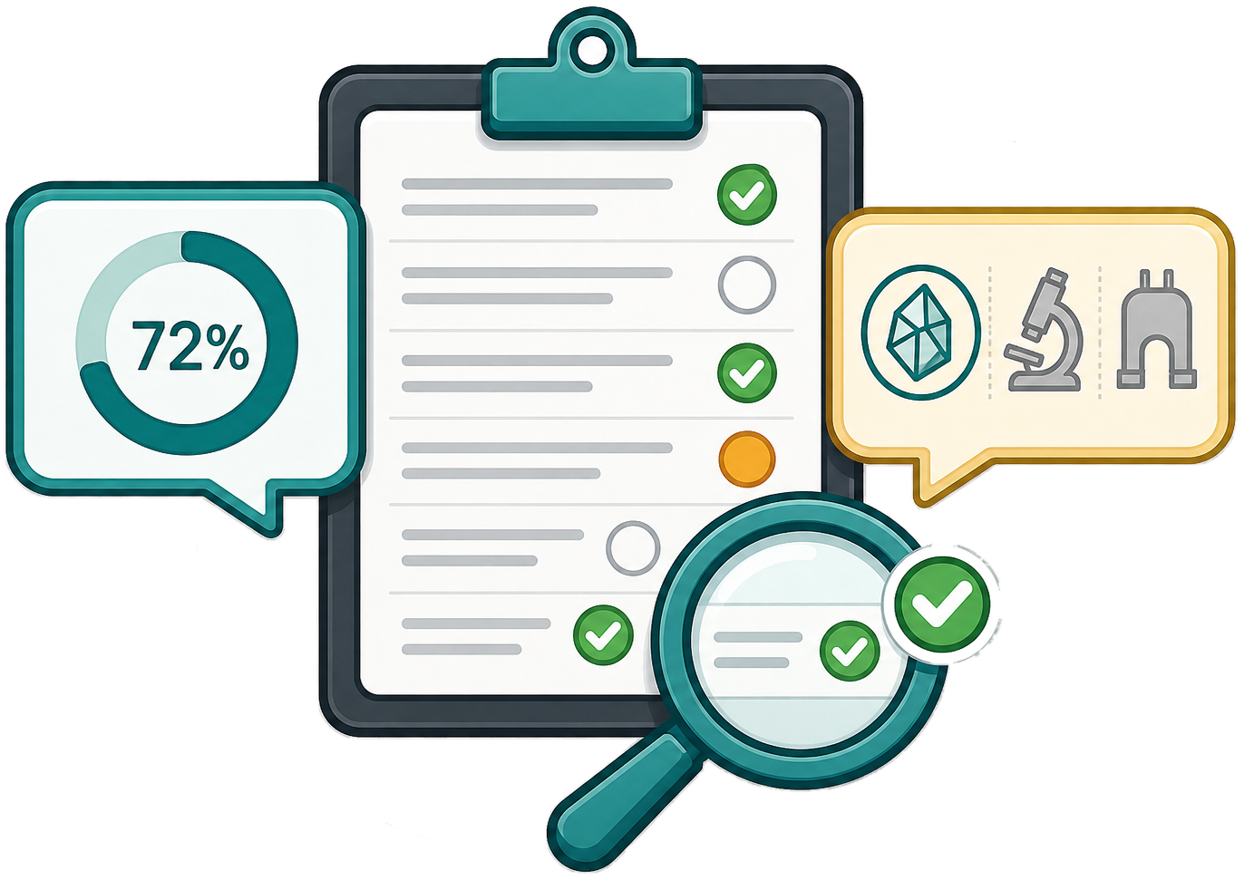 Metadata completeness score and missing items