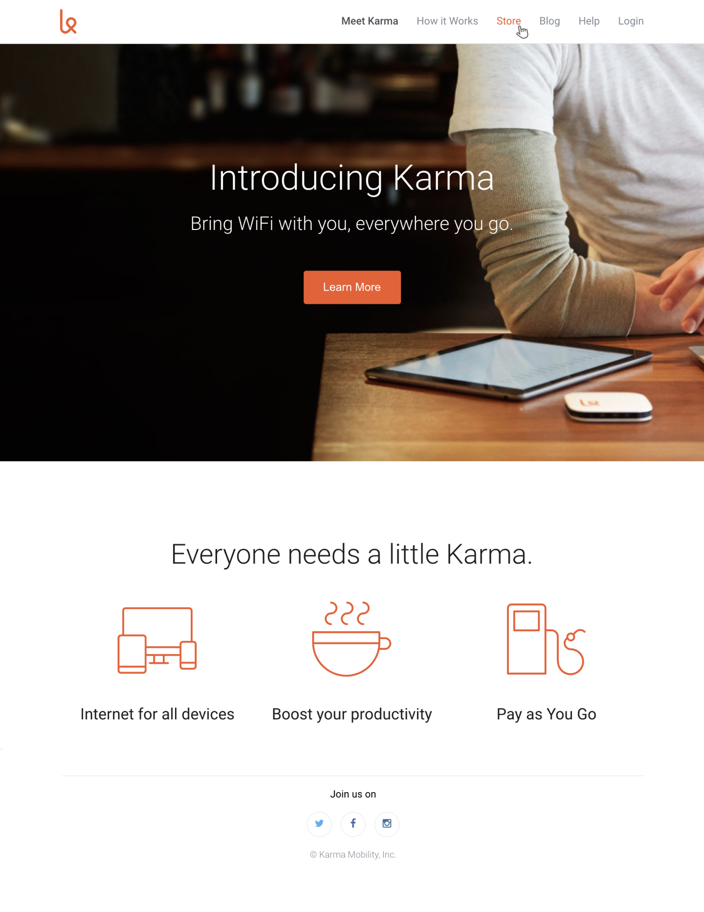 Karma desktop design