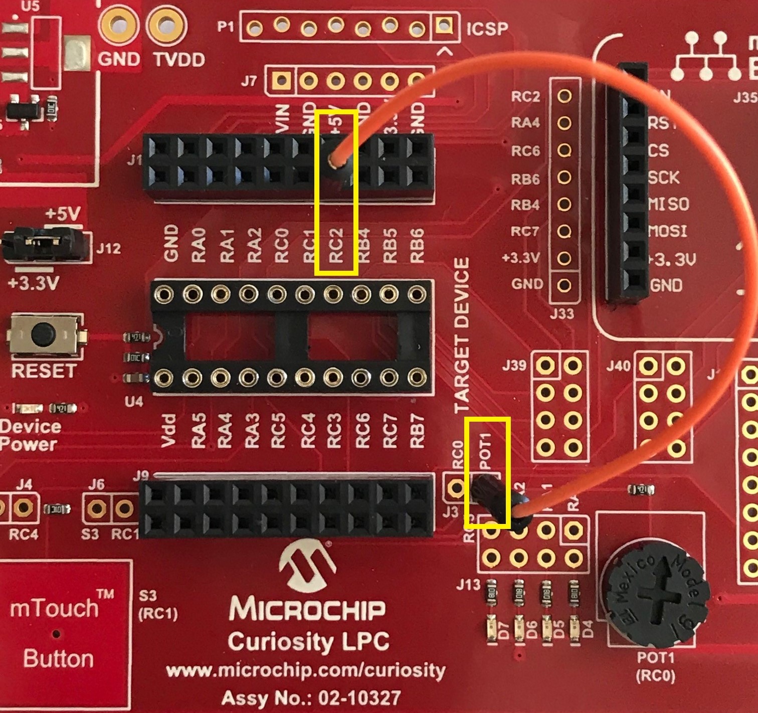 RC2 POT1 Connection