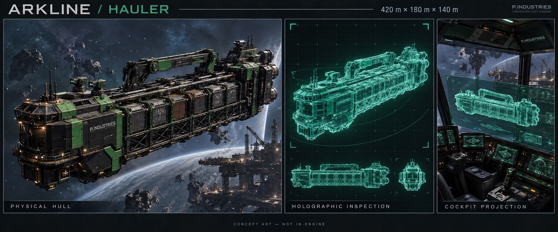 Hauler v03-black-green-construction