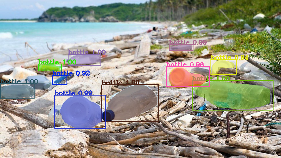 Bottle instance segmentation