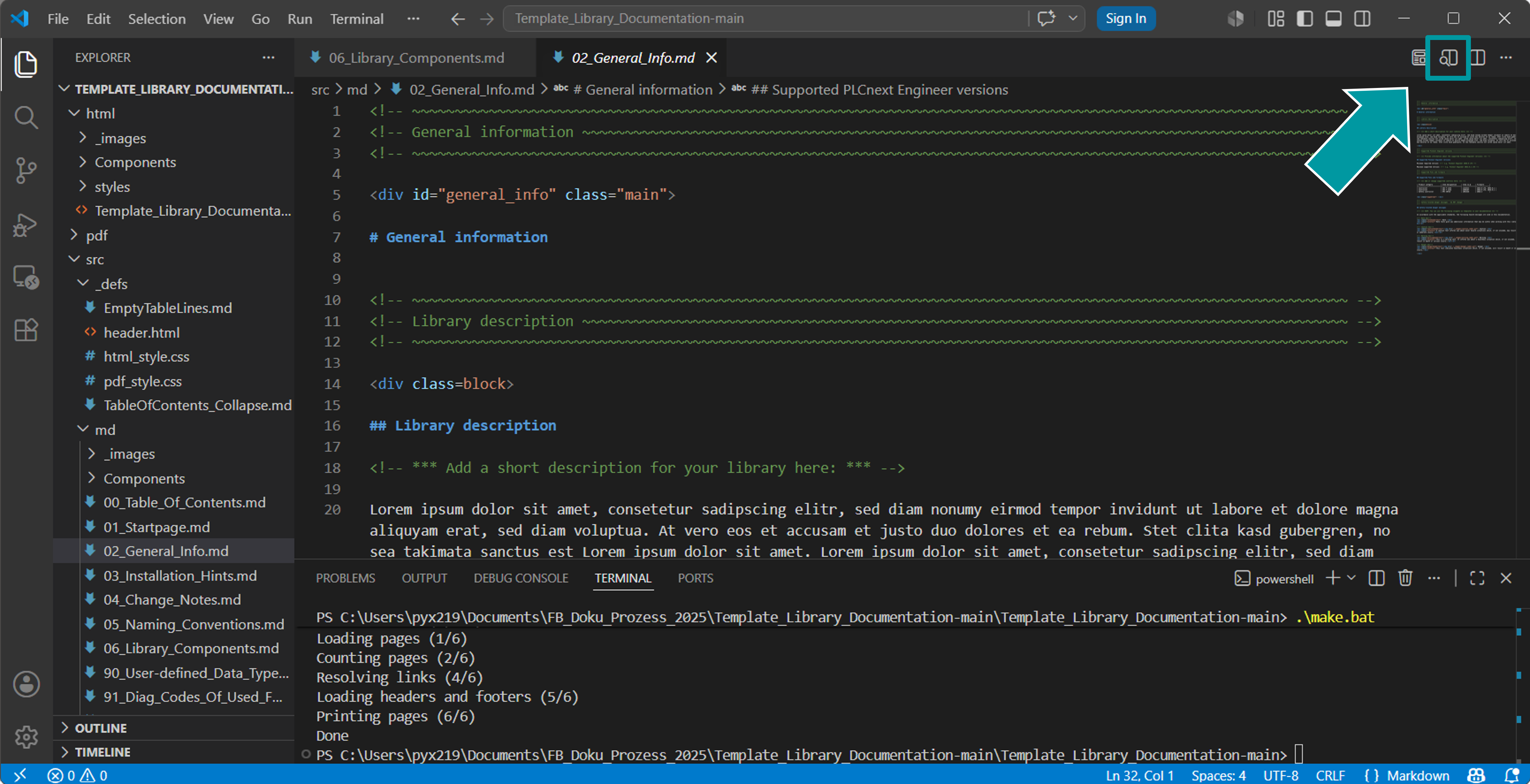Template_Library_Documentation 的网站界面截图